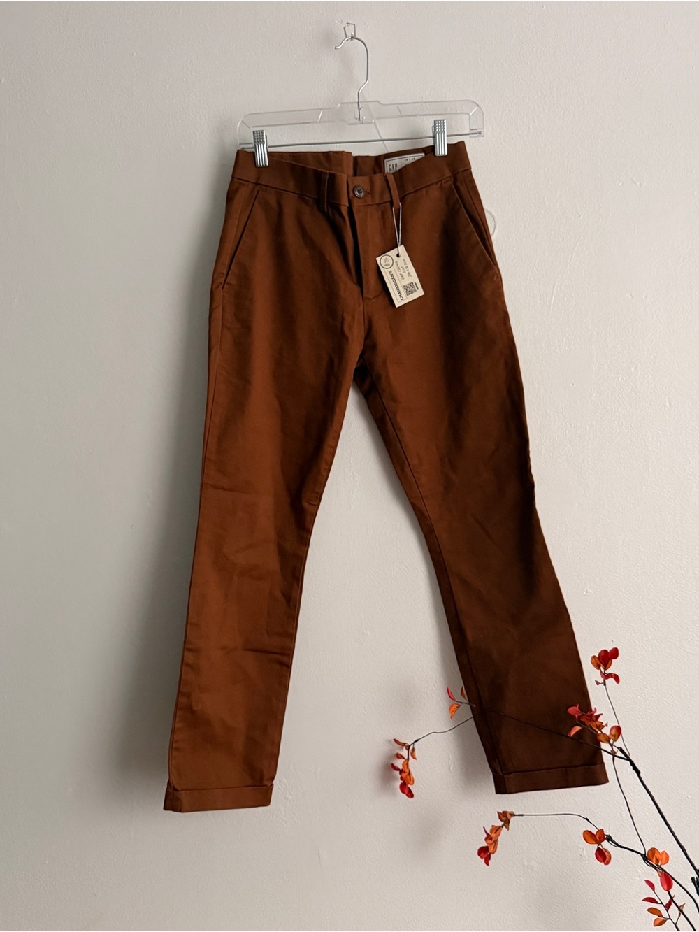 GAP Men's Brown Casual Chino Pants - Picture 2 of 7